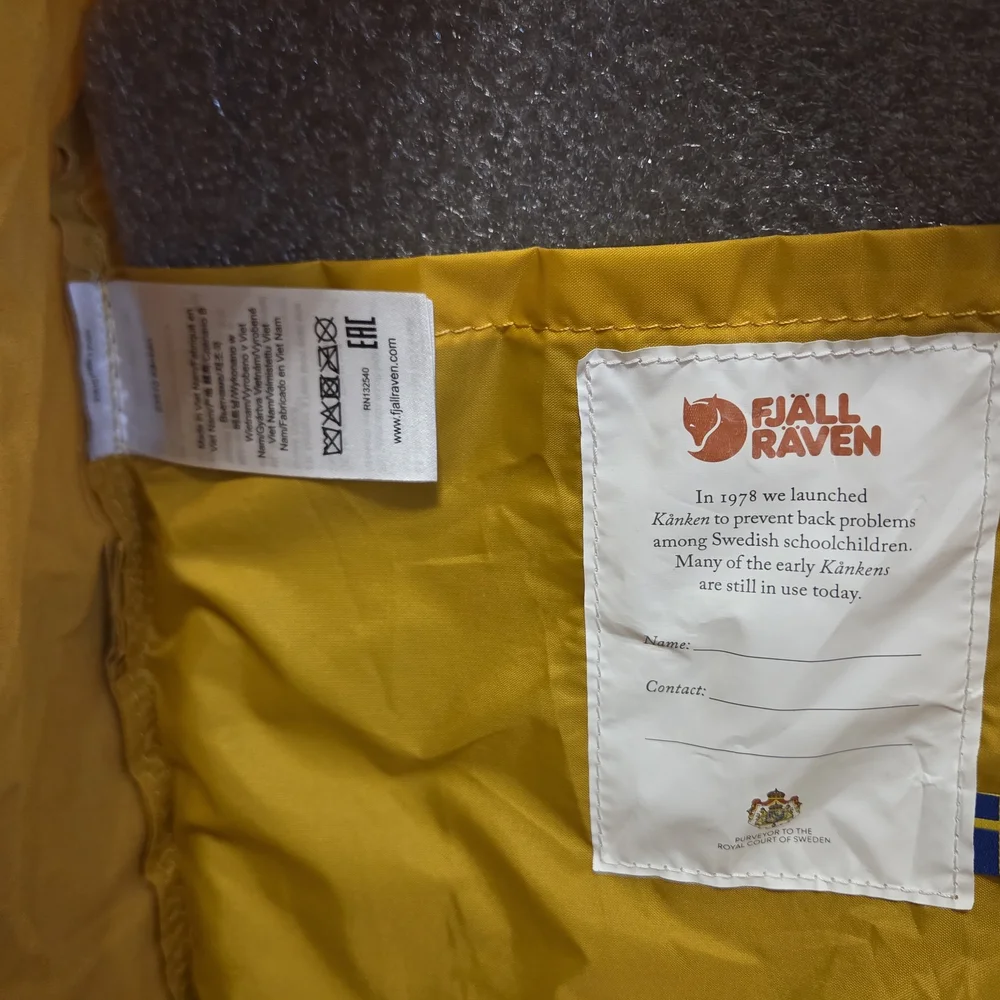 Fjallraven Kånken Backpack in Mustard Yellow‎